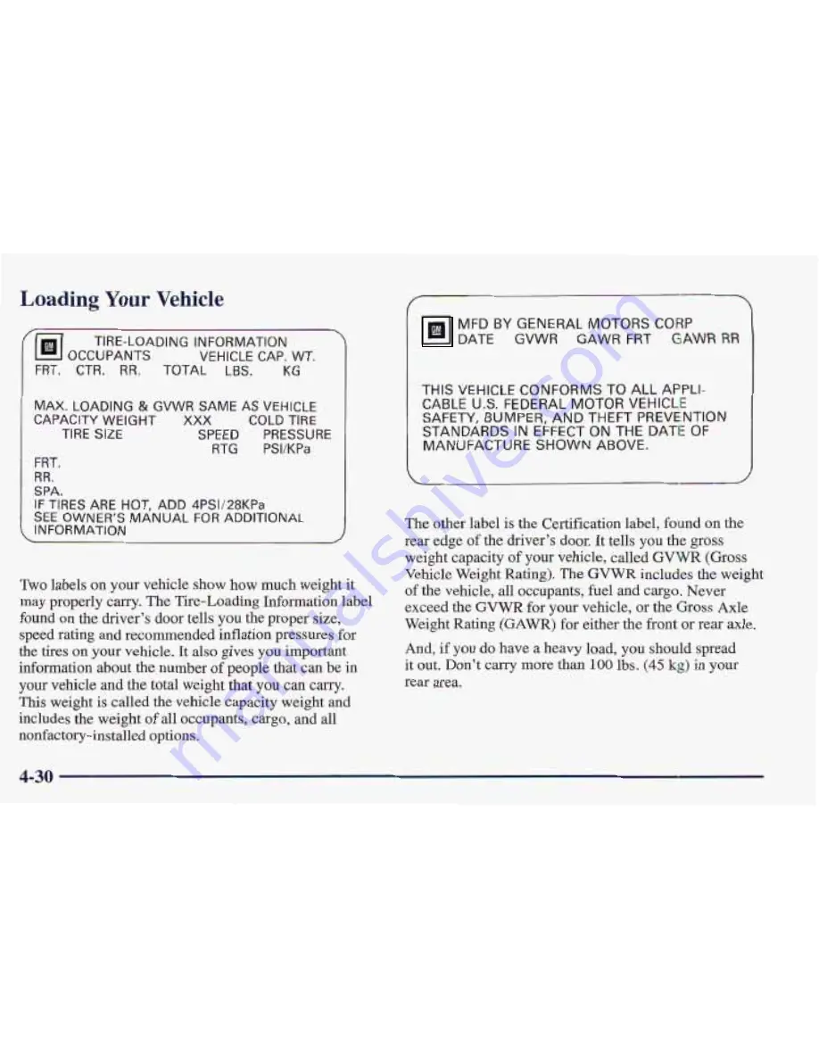 Pontiac 1997 Firebird Owner'S Manual Download Page 195