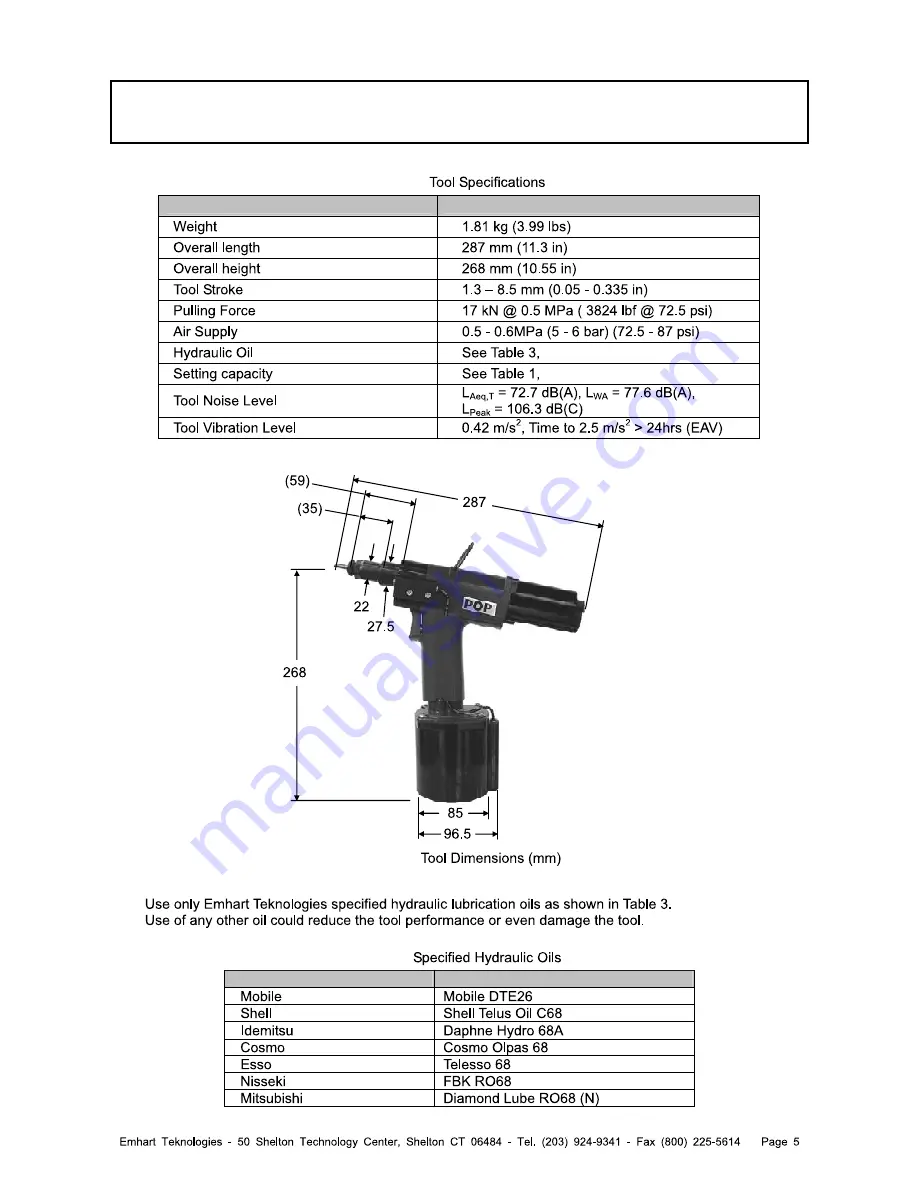 Pop Pop Nut PNT800L-PC Maintenance Manual Download Page 5