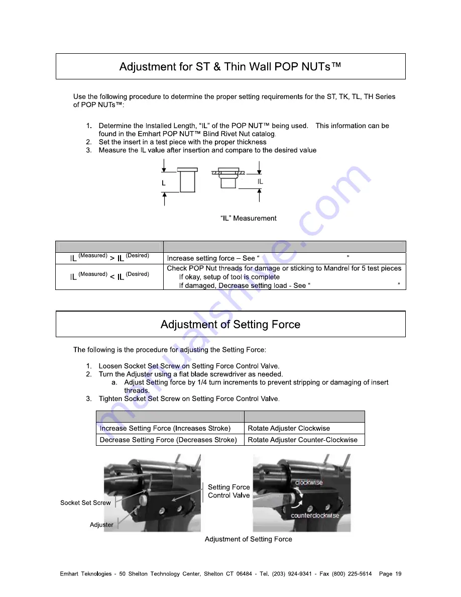 Pop Pop Nut PNT800L-PC Maintenance Manual Download Page 19