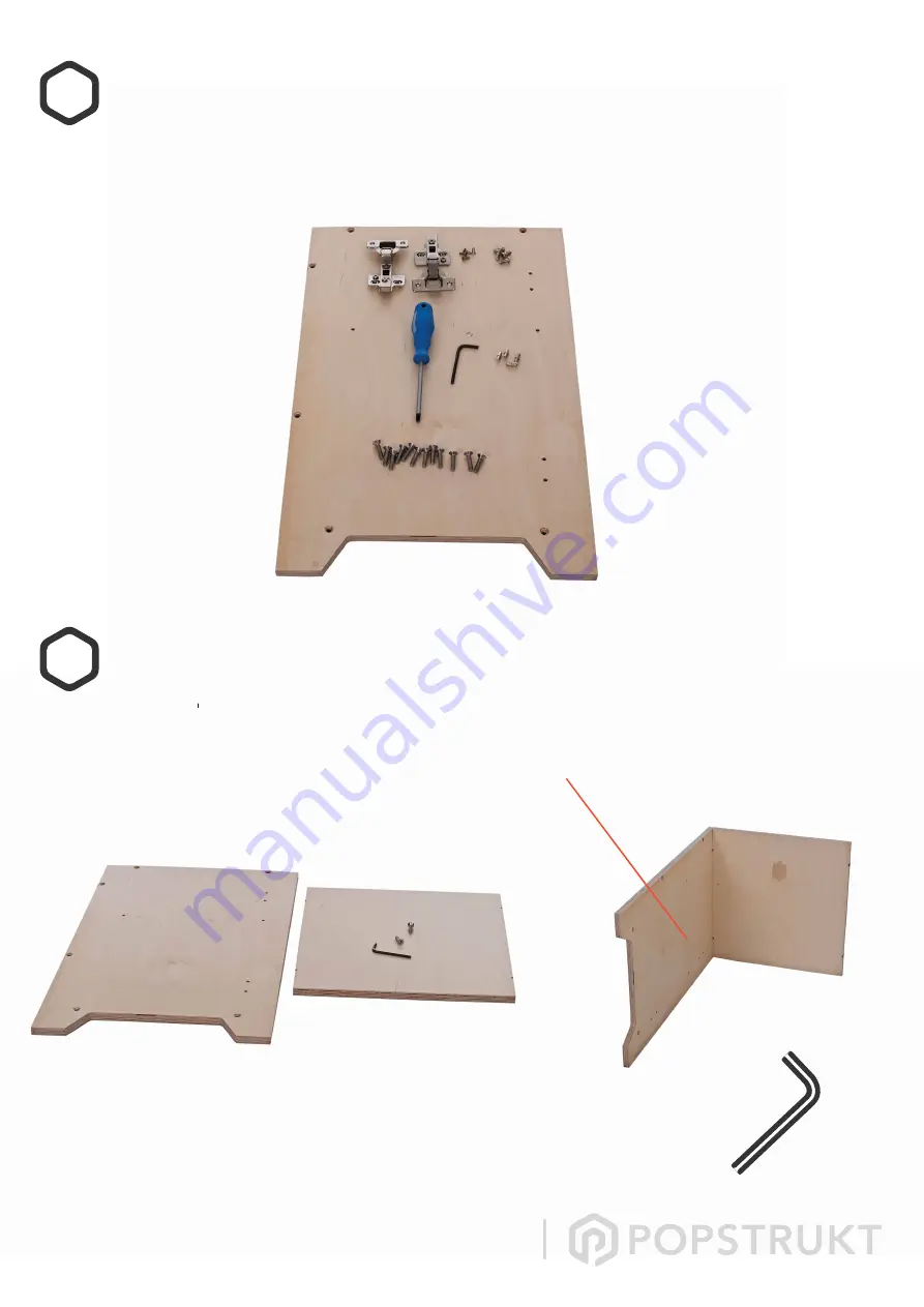 popstrukt Creme Media Unit Assembly Instructions Manual Download Page 4