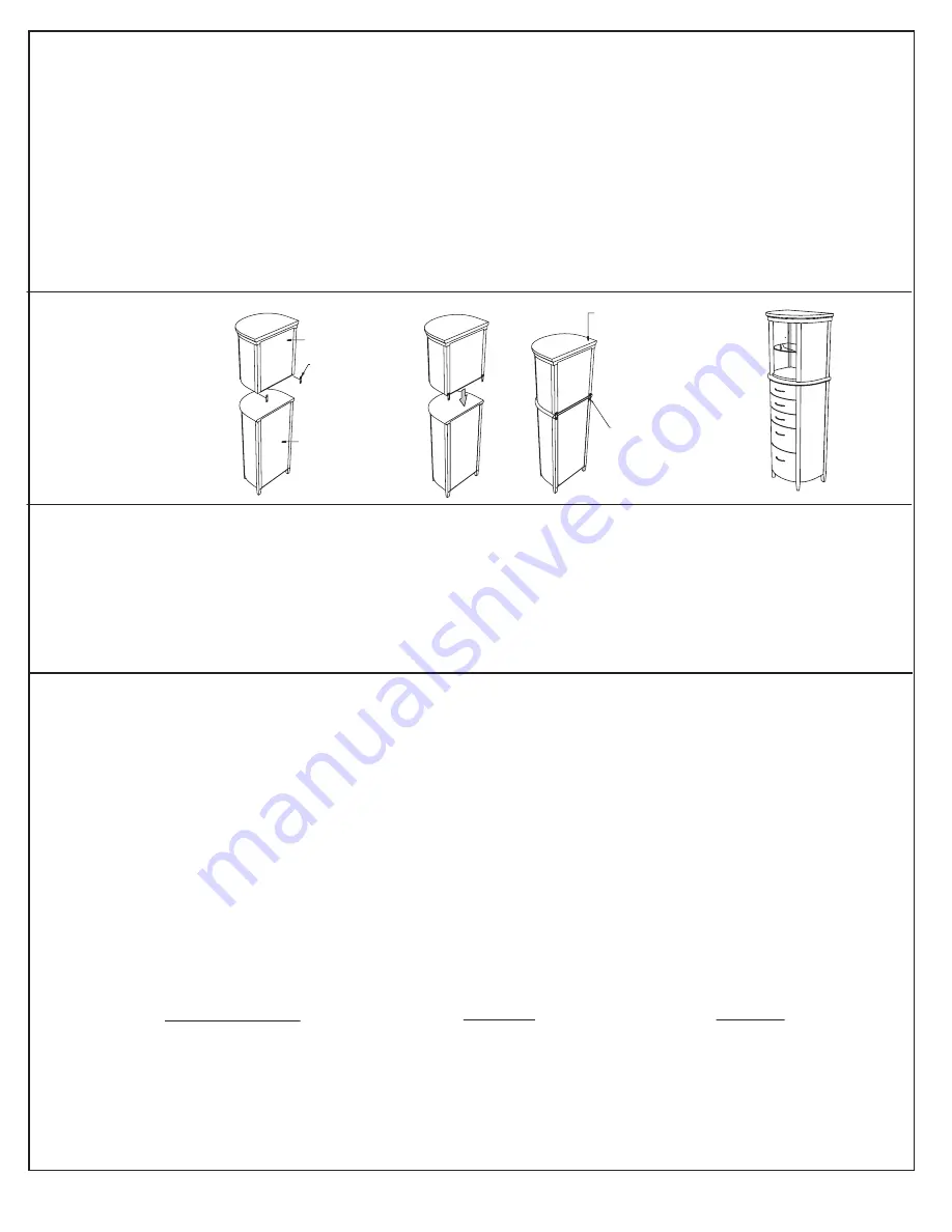 Porcher CALLA DEMI-APOTHECARY Installation Instructions Download Page 2