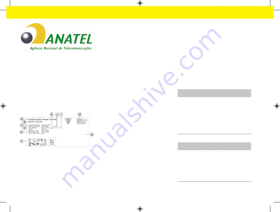 Porsche Mobile Charger Connect Owner'S Manual Download Page 180