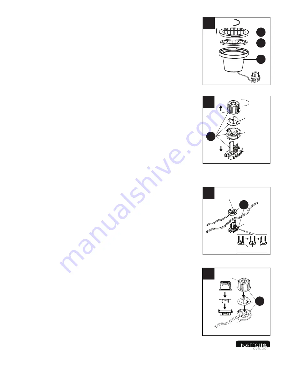 Portfolio Outdoor EL0049BK Assembly Instructions Manual Download Page 4