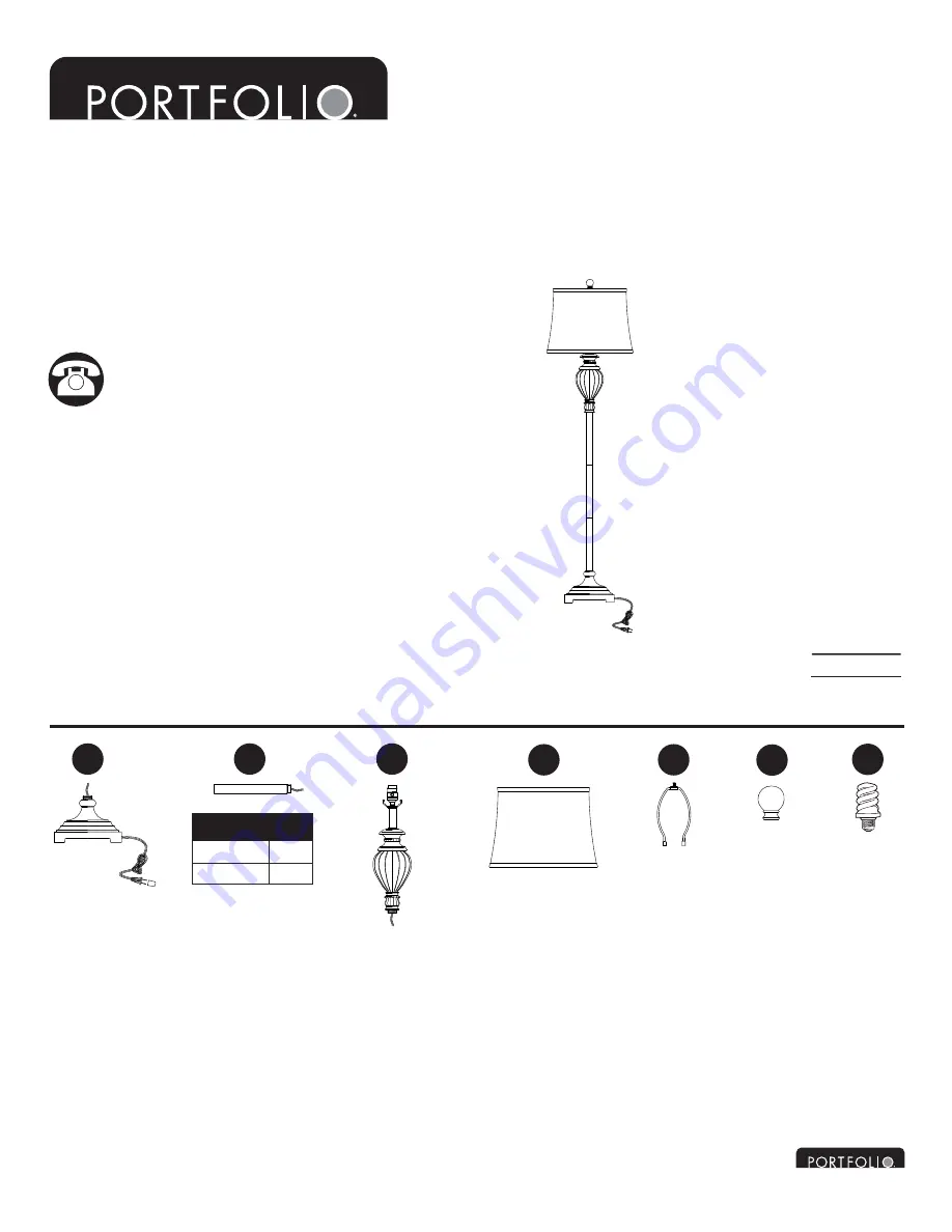 Portfolio LBSHC007 Quick Start Manual Download Page 2