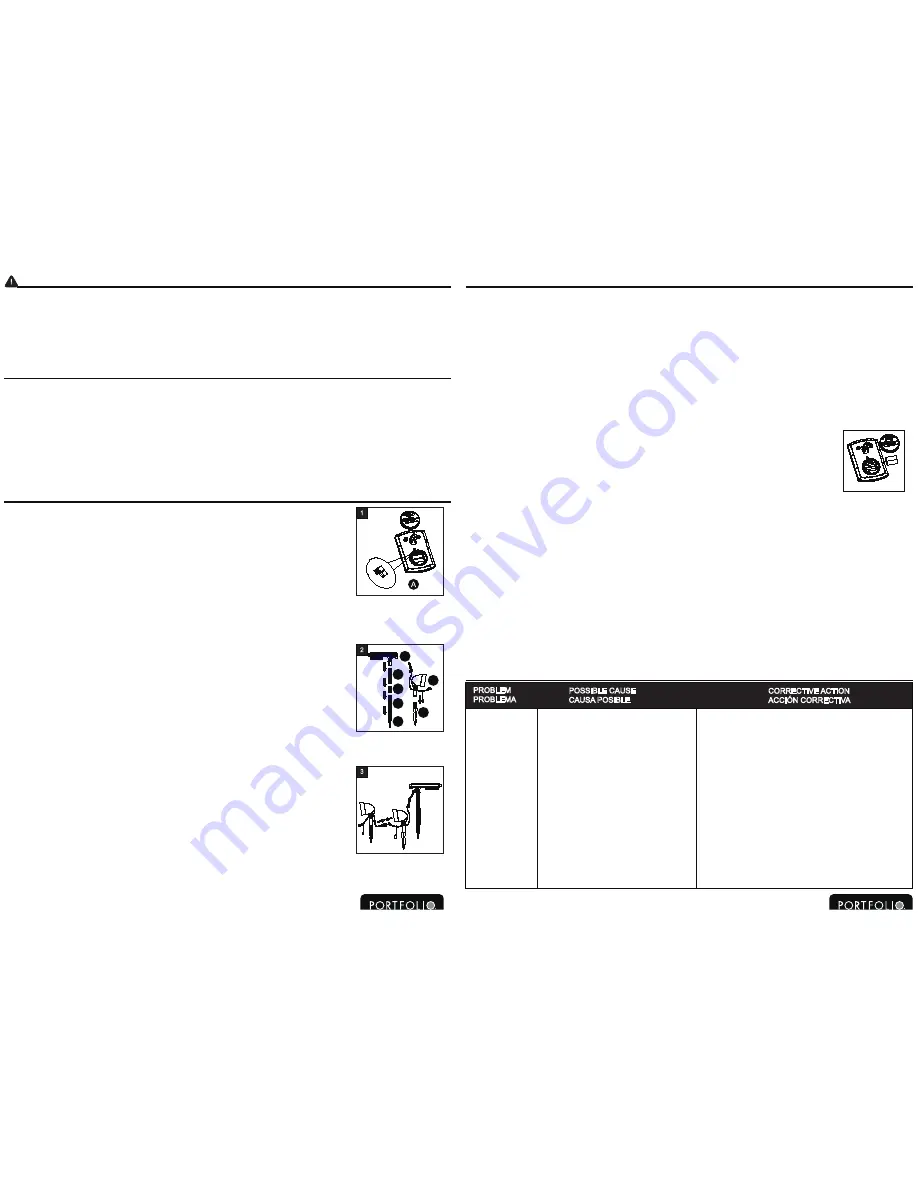 Portfolio SS13P-P2-BK-CPK3 Installation Instructions Download Page 2