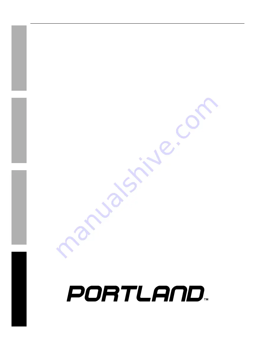 Portland 63254 Owner'S Manual Download Page 16