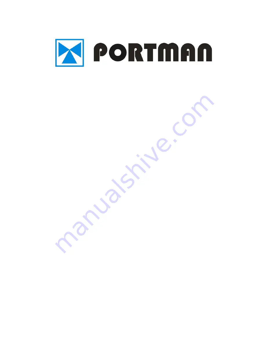 PORTMAN GV8300 Installation Manual Download Page 1