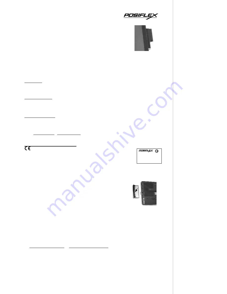 POSIFLEX SD400 Series User Manual Download Page 1