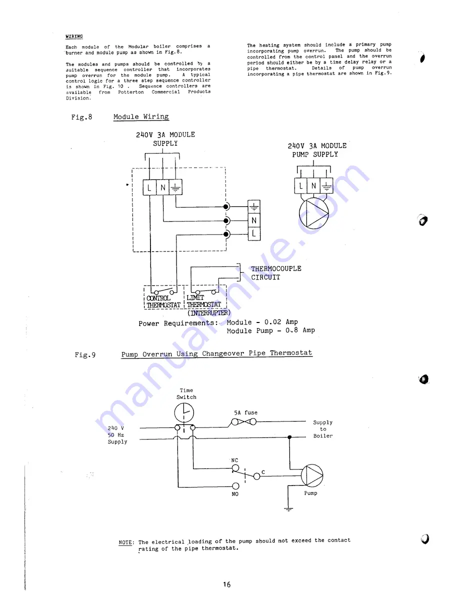 Potterton 1080 Скачать руководство пользователя страница 16