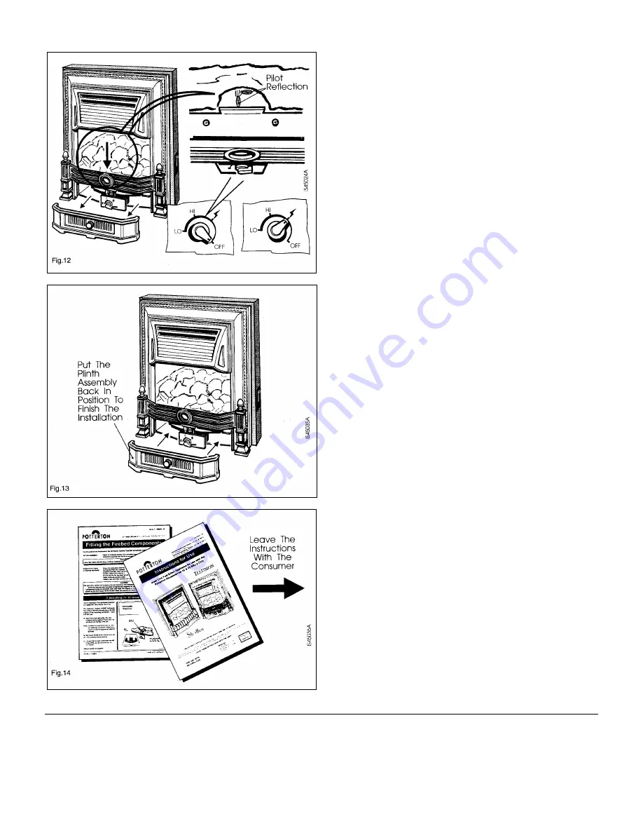 Potterton Illusion Installation & Service Instructions Manual Download Page 12