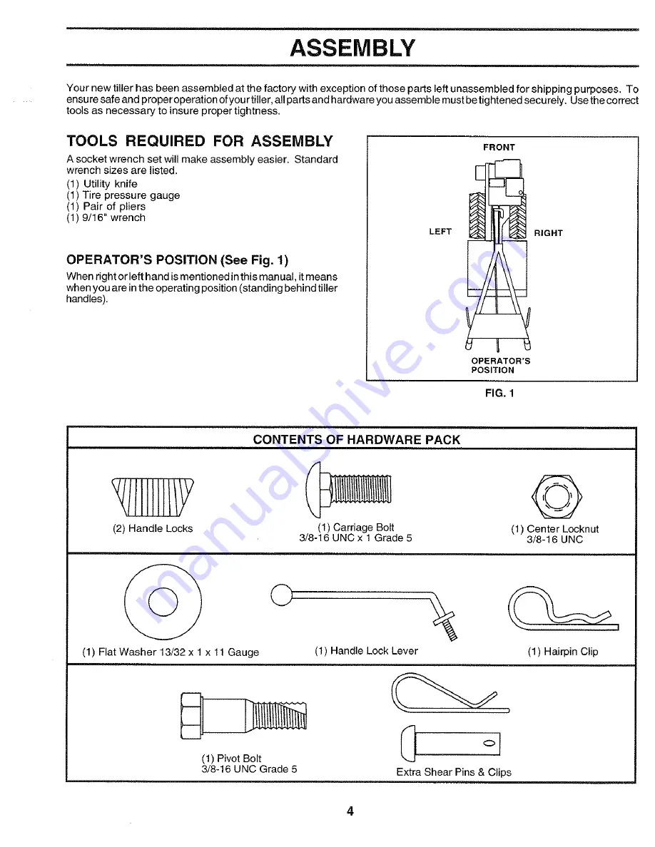 Poulan Pro 174222 Owner'S Manual Download Page 4