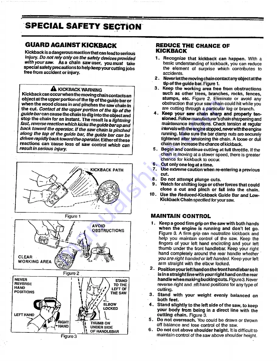 Poulan Pro 1800 Operator'S Manual Download Page 3