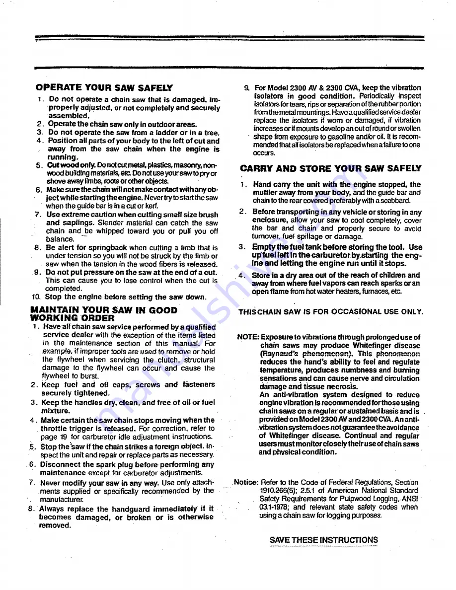 Poulan Pro 1800 Operator'S Manual Download Page 5