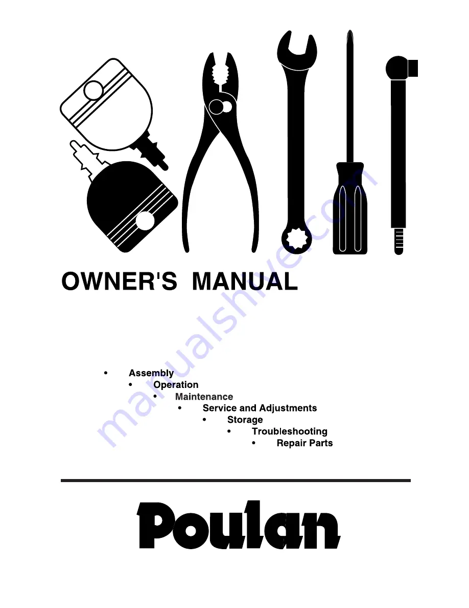 Poulan Pro 187581 Owner'S Manual Download Page 1