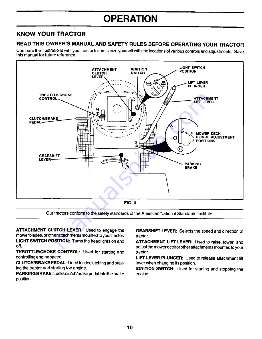 Poulan Pro PO1538A Owner'S Manual Download Page 10