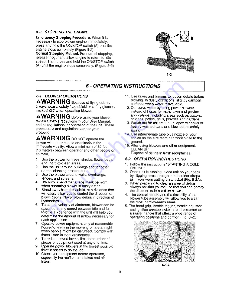 Poulan Pro PPBP30-9096320642 Instruction Manuals Download Page 9