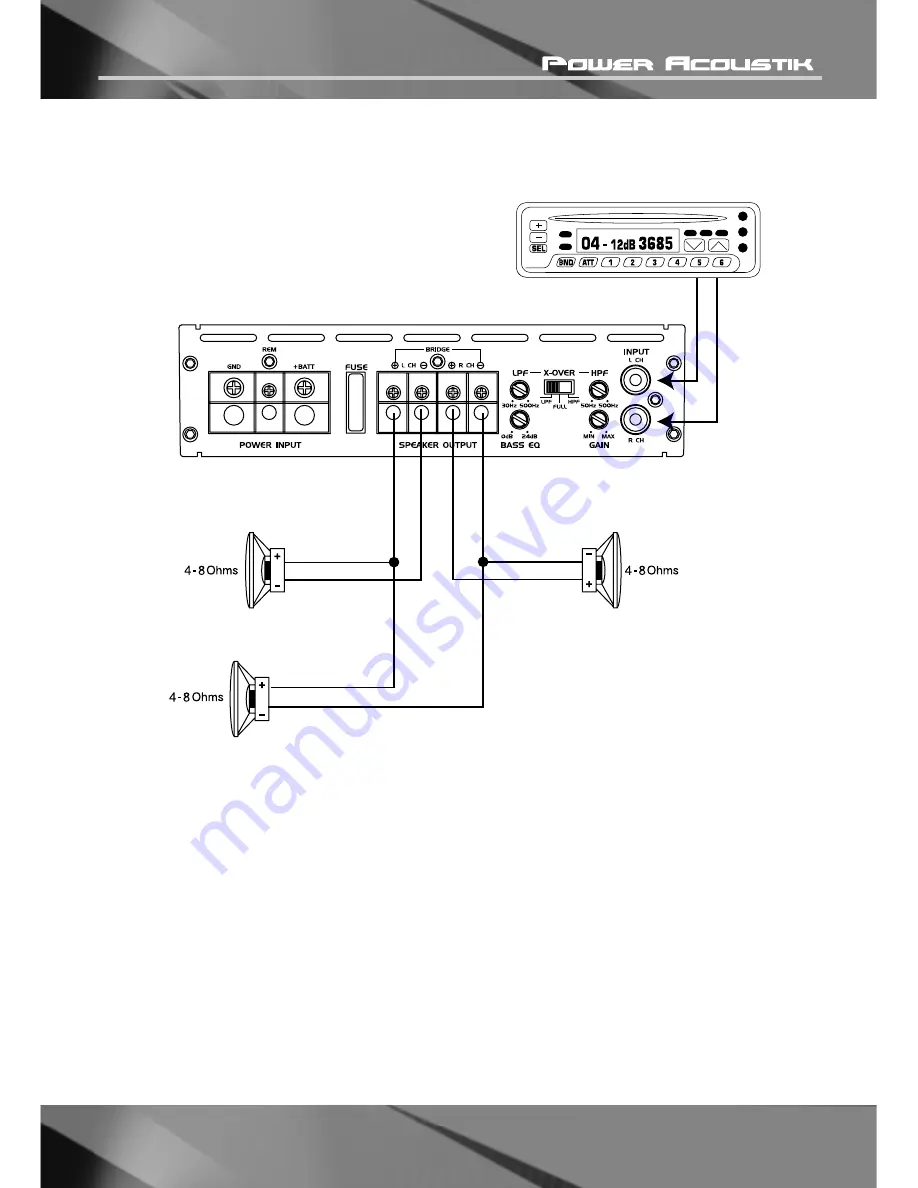 Power Acoustik BAMF-1200/4 Owner'S Manual Download Page 18