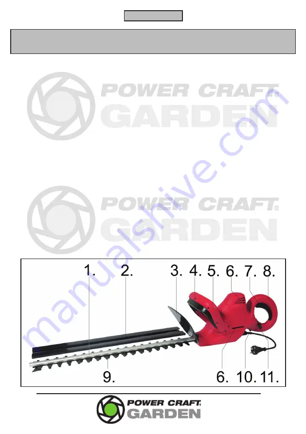 Power Craft Garden 65085 Instruction Manual Download Page 3