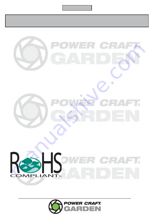 Power Craft Garden 89063 Instruction Manual Download Page 22