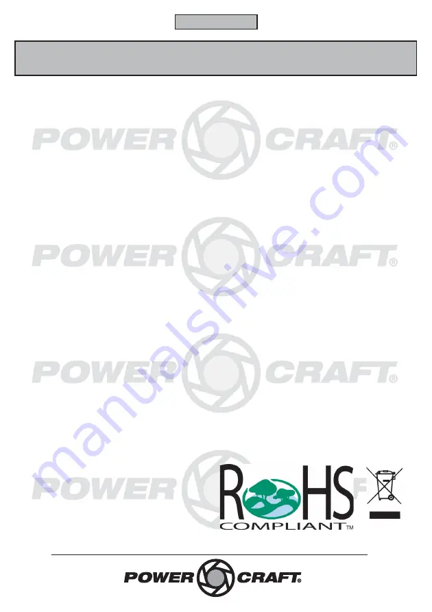 Power Craft 81531 Скачать руководство пользователя страница 11