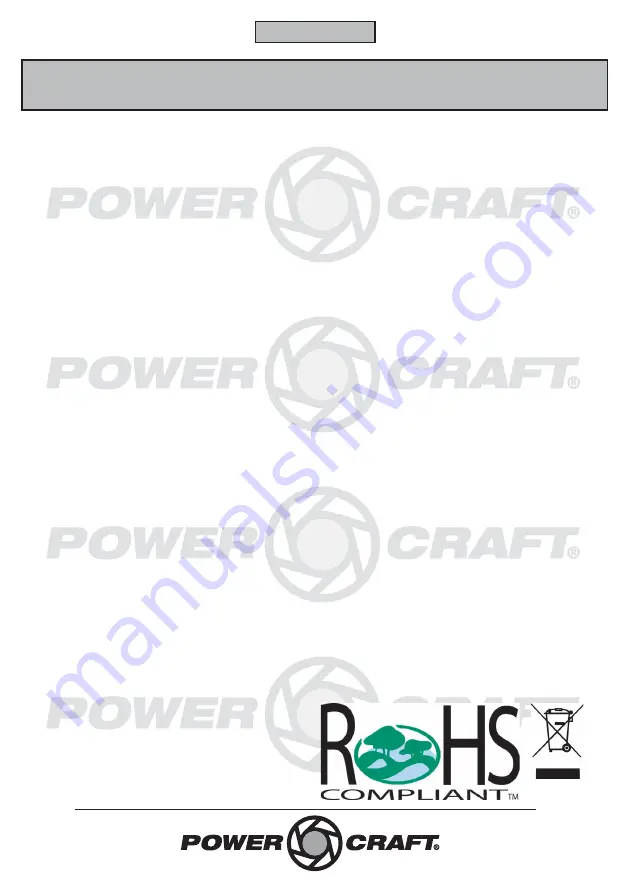 Power Craft 81531 Instruction Manual Download Page 17