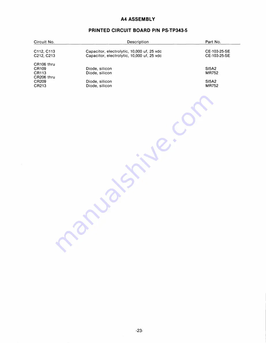 POWER DESIGNS TP340 Instruction Manual Download Page 25