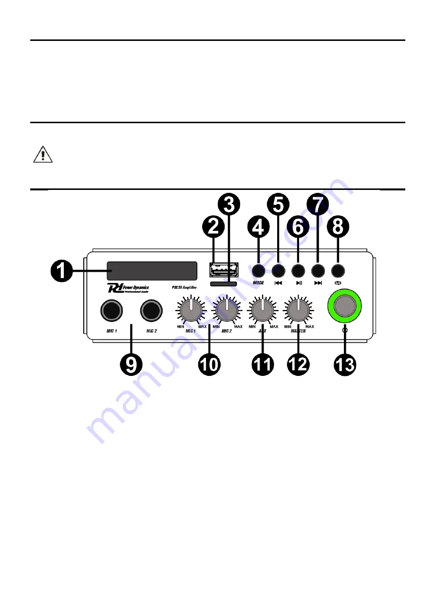 Power Dynamics 10B01D60 Instruction Manual Download Page 18