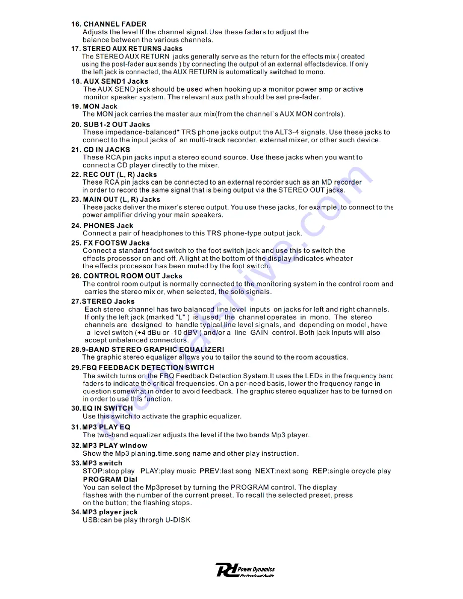 Power Dynamics 171.142 PDM-S803 User Manual Download Page 11