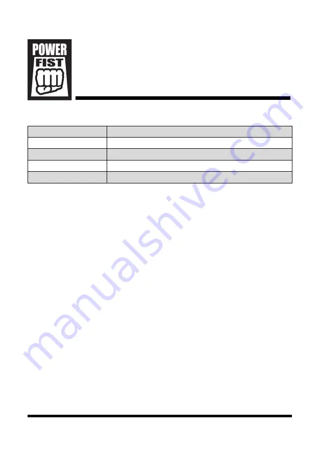 Power Fist 8670697 User Manual Download Page 2