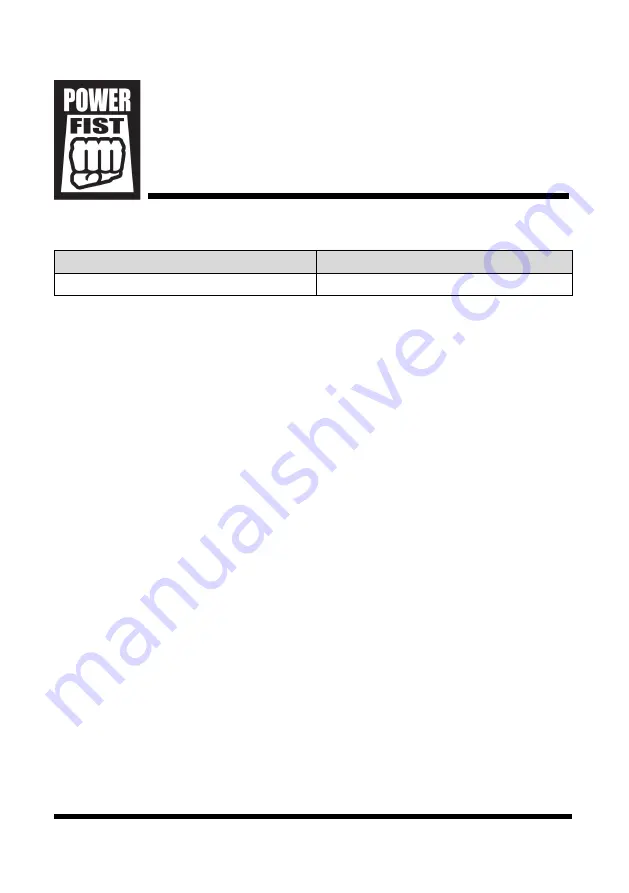 Power Fist 8819476 User Manual Download Page 2