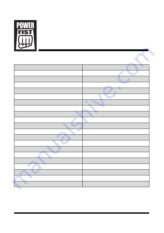 Power Fist 8871626 User Manual Download Page 2