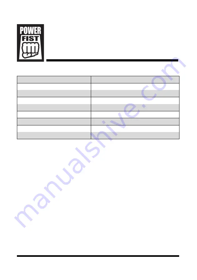 Power Fist 8970436 Скачать руководство пользователя страница 2