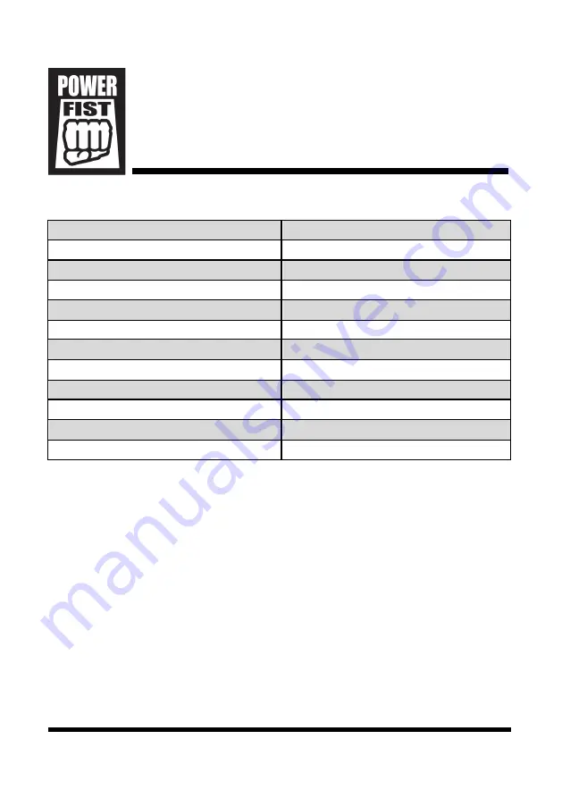 Power Fist 8973158 Скачать руководство пользователя страница 2