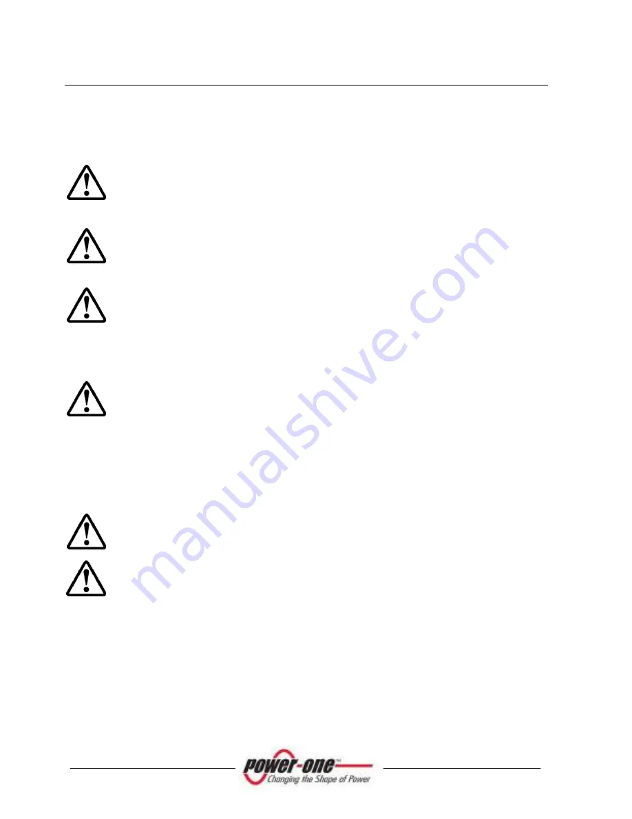 Power One AURORA Installation And Operator'S Manual Download Page 24