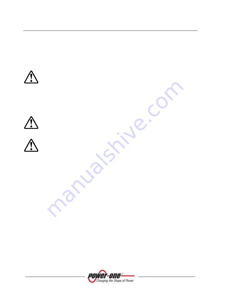 Power One AURORA Installation And Operator'S Manual Download Page 58