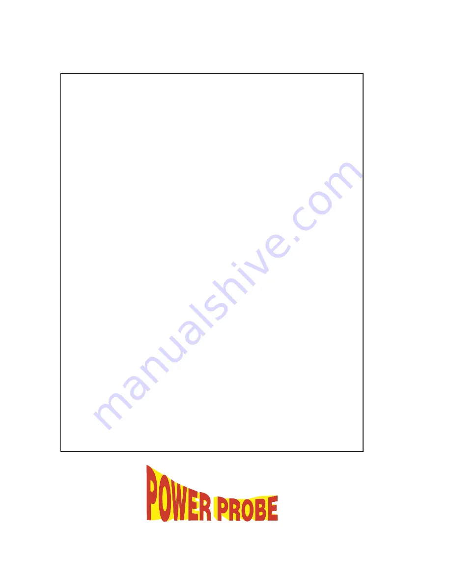 Power Probe I Instruction Manual Download Page 23