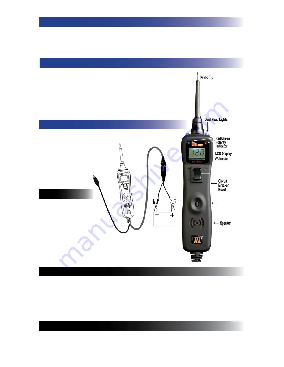 Power Probe III Instruction Manual Download Page 4