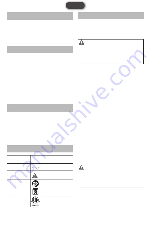 POWER SMITH PWLD140T Operator'S Manual Download Page 3