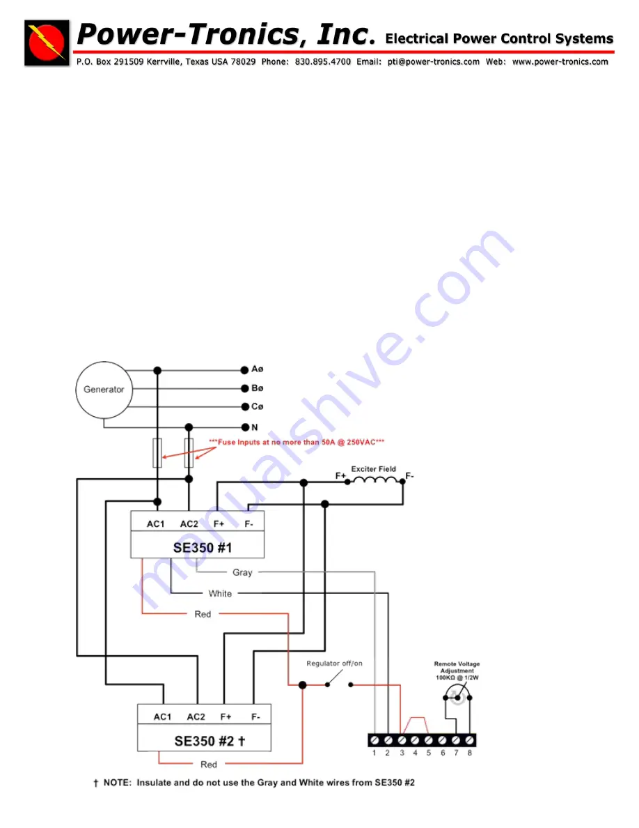 Power-Tronics SE350 Manual Download Page 9