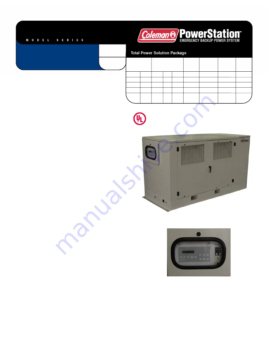 Powermate PM4025 Specification Sheet Download Page 1