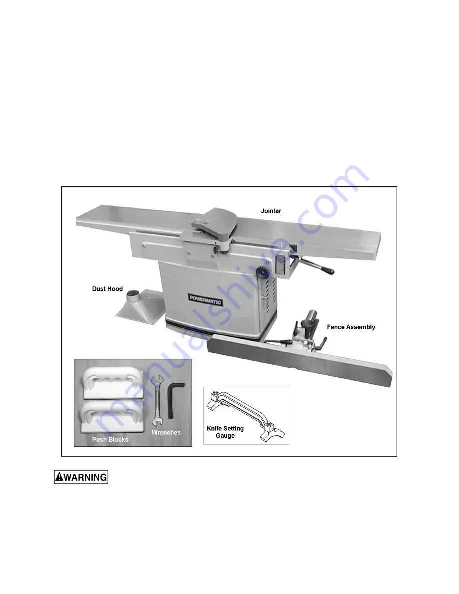 Powermatic 1285 Operating Instructions And Parts Manual Download Page 8