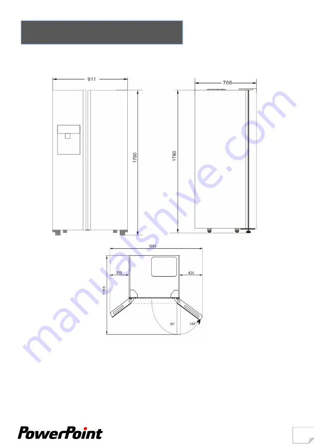 PowerPoint American Style P9606SKIWSS Скачать руководство пользователя страница 7