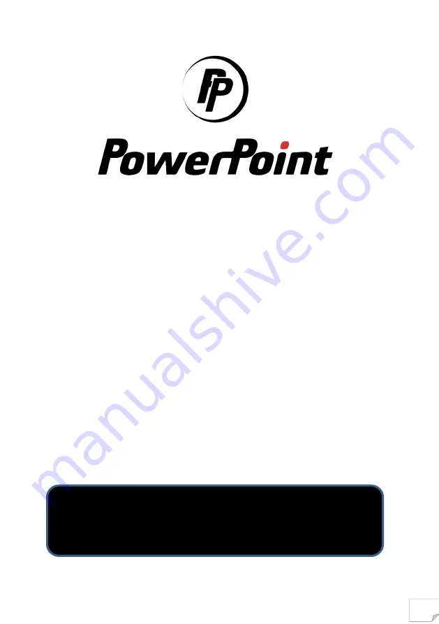 PowerPoint P65514MSFX Installation And User Instructions Manual Download Page 1