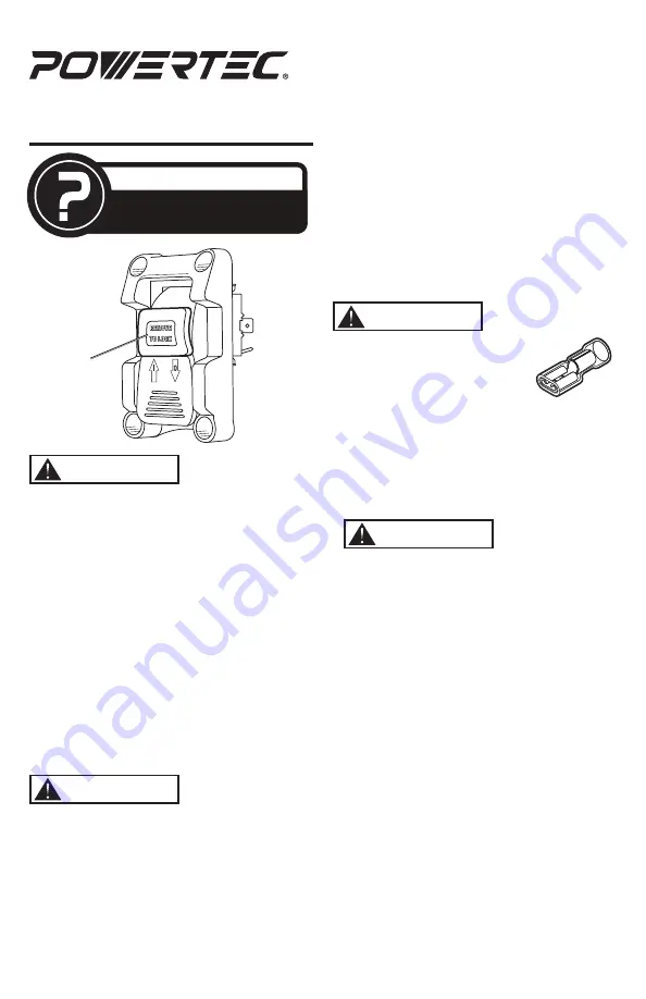 PowerTec 71006 Instruction Sheet Download Page 1