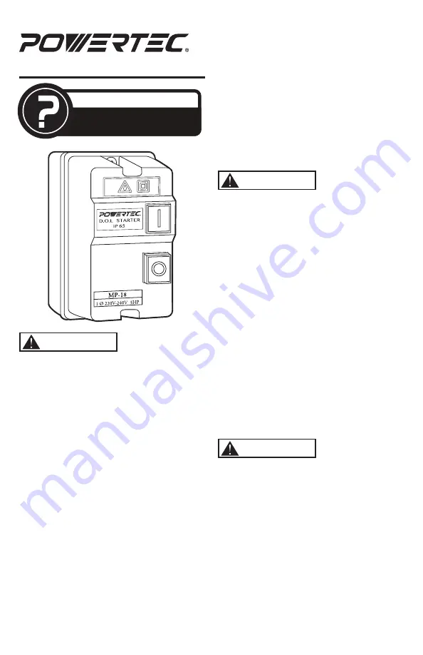 PowerTec 71443 Instruction Sheet Download Page 1