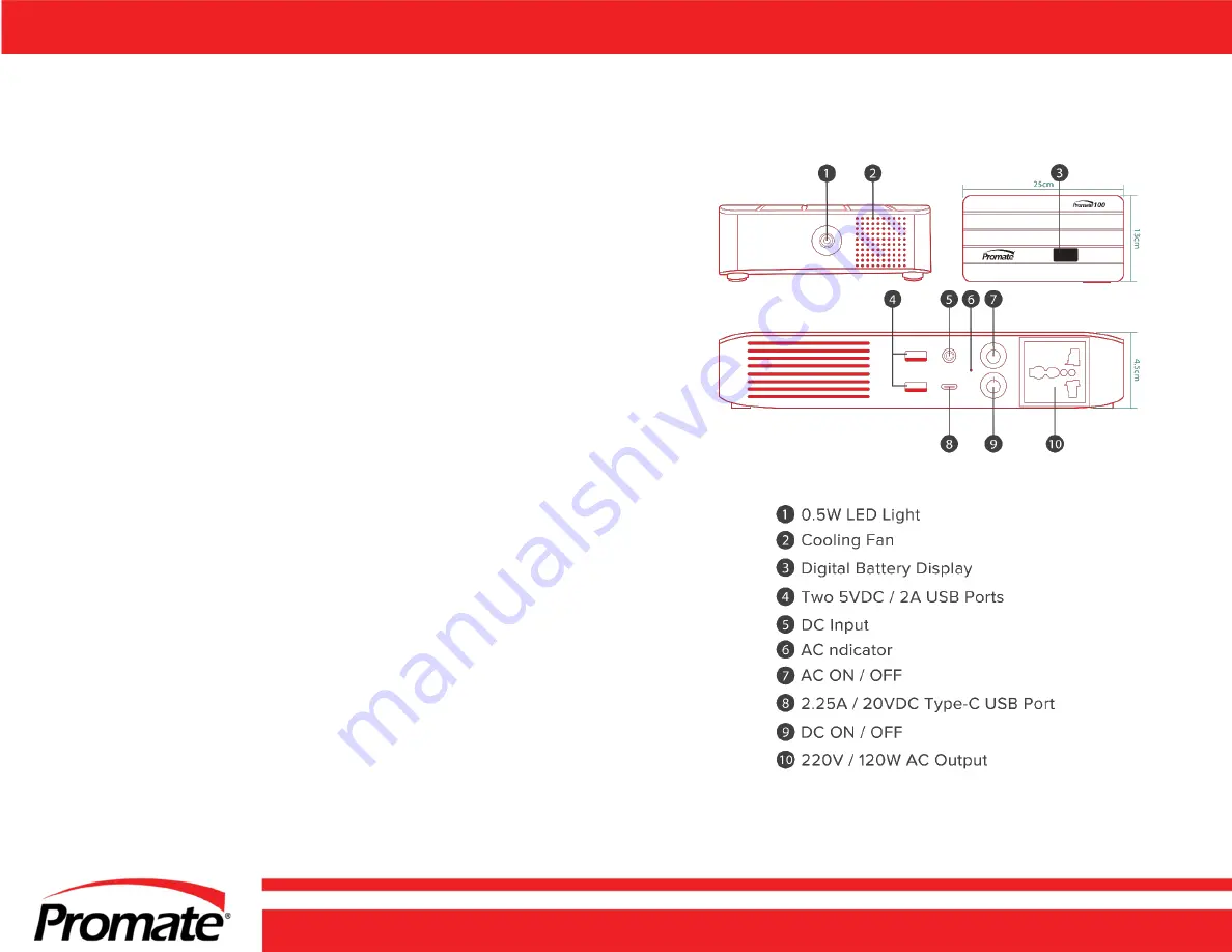 PowerTech Promate 100 Скачать руководство пользователя страница 4