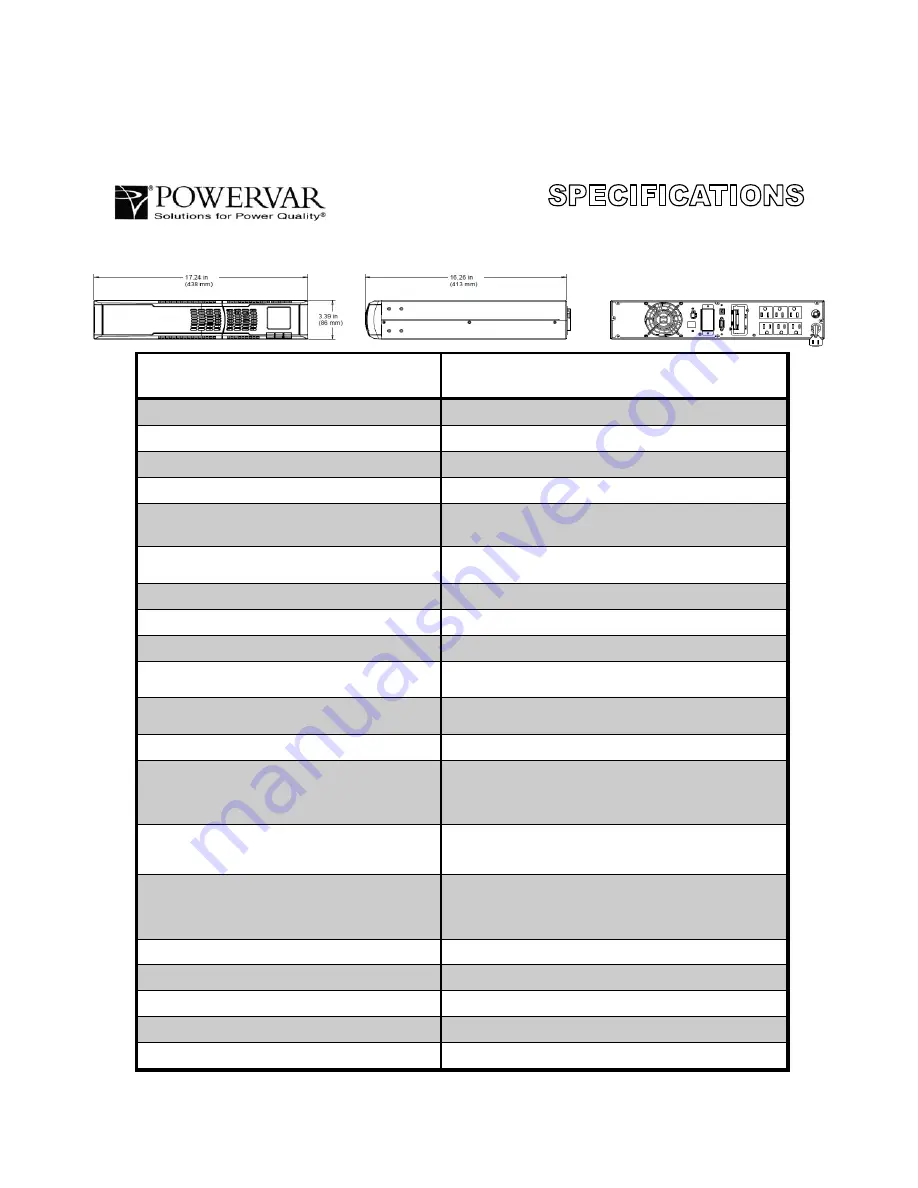 Powervar ACDEF1000-11 Скачать руководство пользователя страница 38