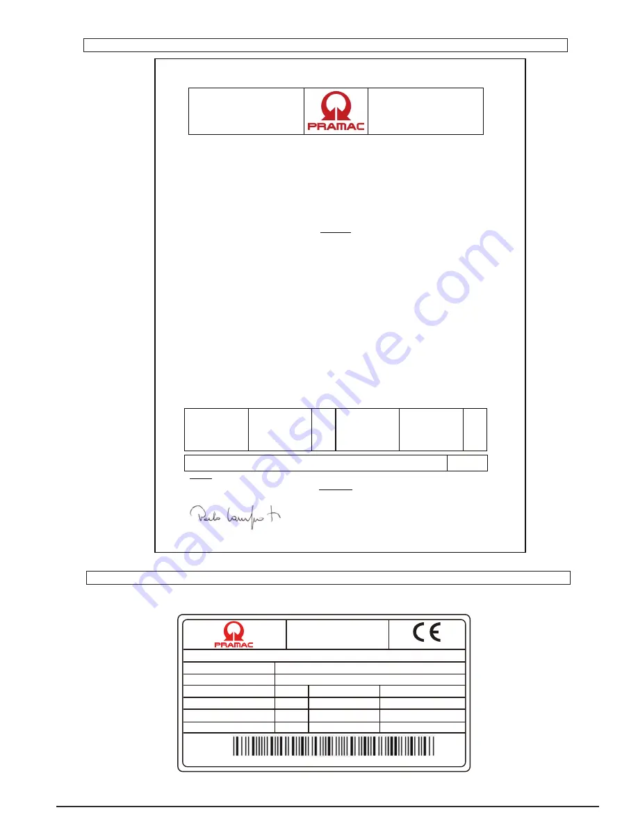 Pramac LP3200 Operator'S Manual Download Page 131