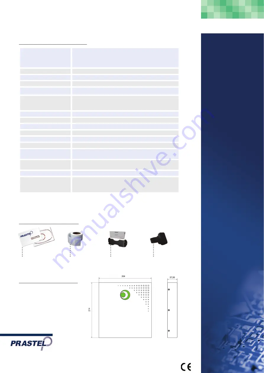 PRASTEL MEGAPROX1-P Quick Start Manual Download Page 2