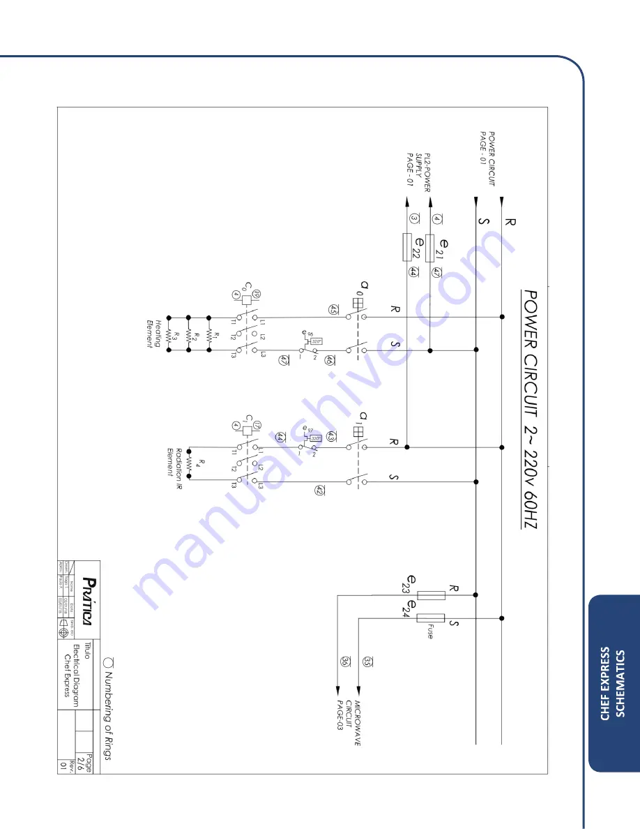 Pratica Chef Express Service Manual Download Page 105